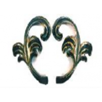 Листья парные  штамп 120x96 1,5mm, вес 65гр.